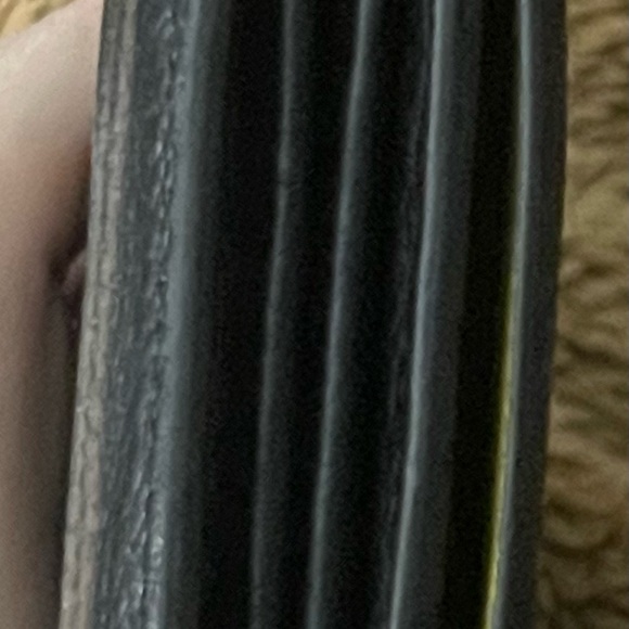 Celine Black leather flap Wallet black with yellow inside - Picture 11 of 12